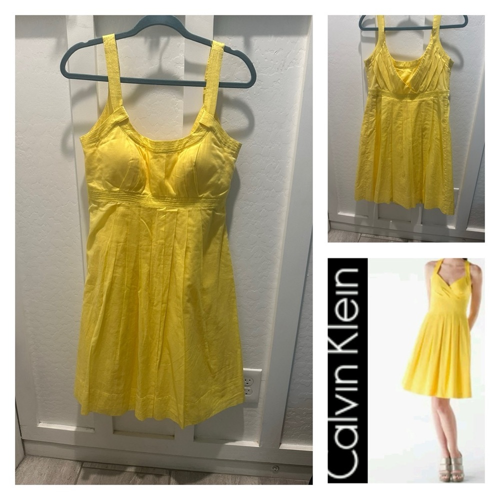 Adorable Calvin Klein Sunlit Yellow Dress‎